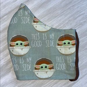 Baby Yoda face mask